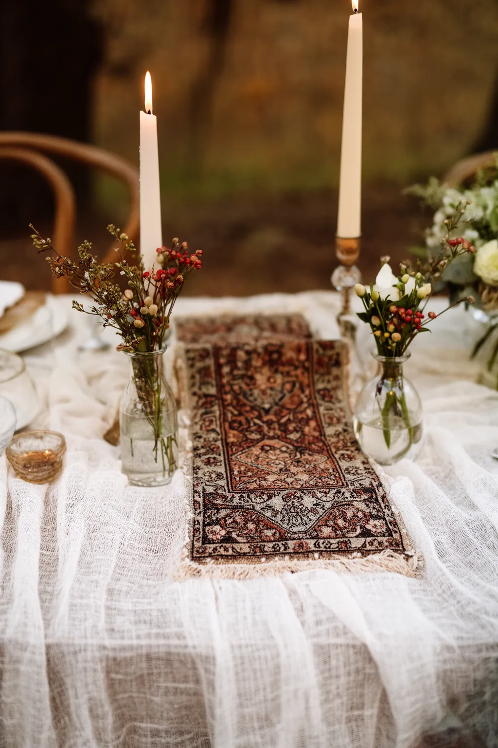 Statement table runner for fall wedding variation 5