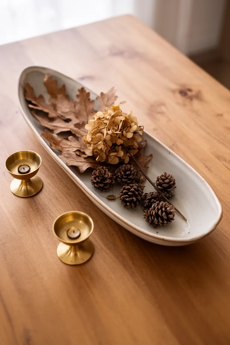 Fall kitchen table centerpiece variation 4