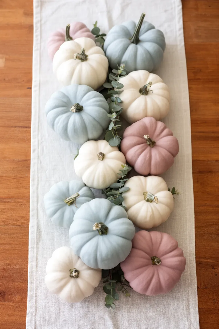 Fall kitchen pumpkin styling variation 1