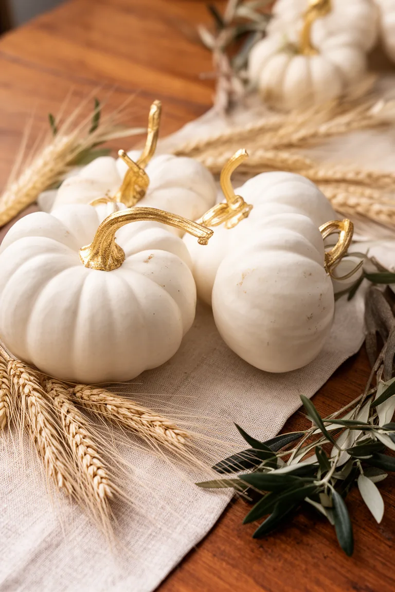 Fall kitchen pumpkin styling variation 2
