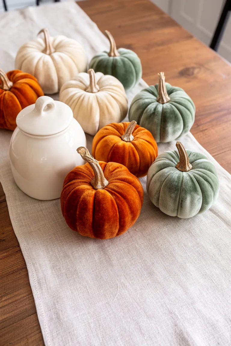 Fall kitchen pumpkin styling variation 4
