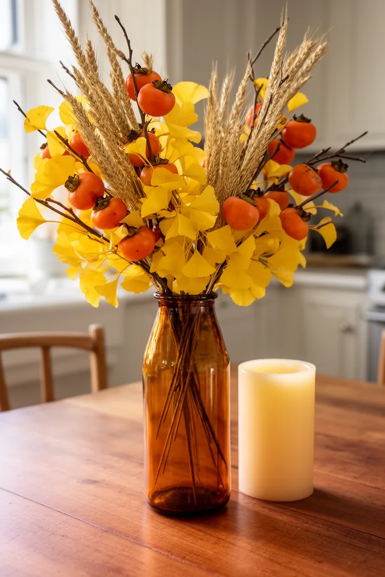 Fall foliage branch bouquet variation 4