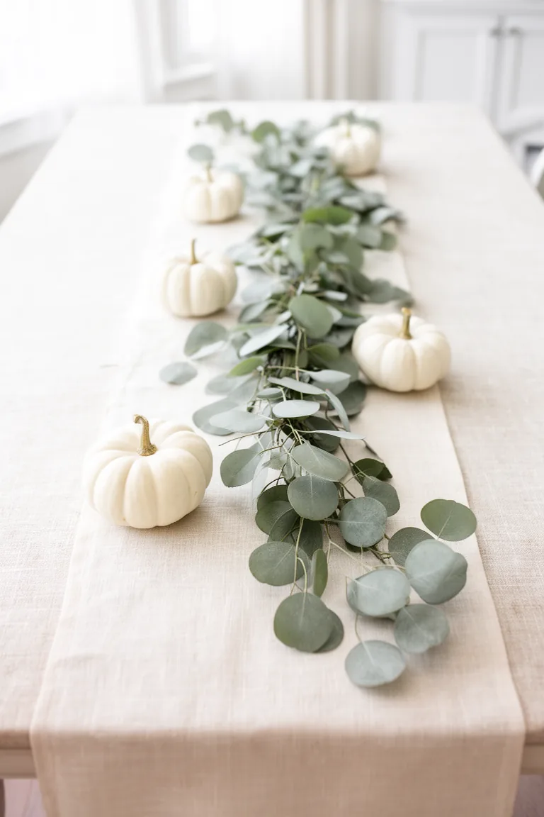Fall kitchen table garland variation 3