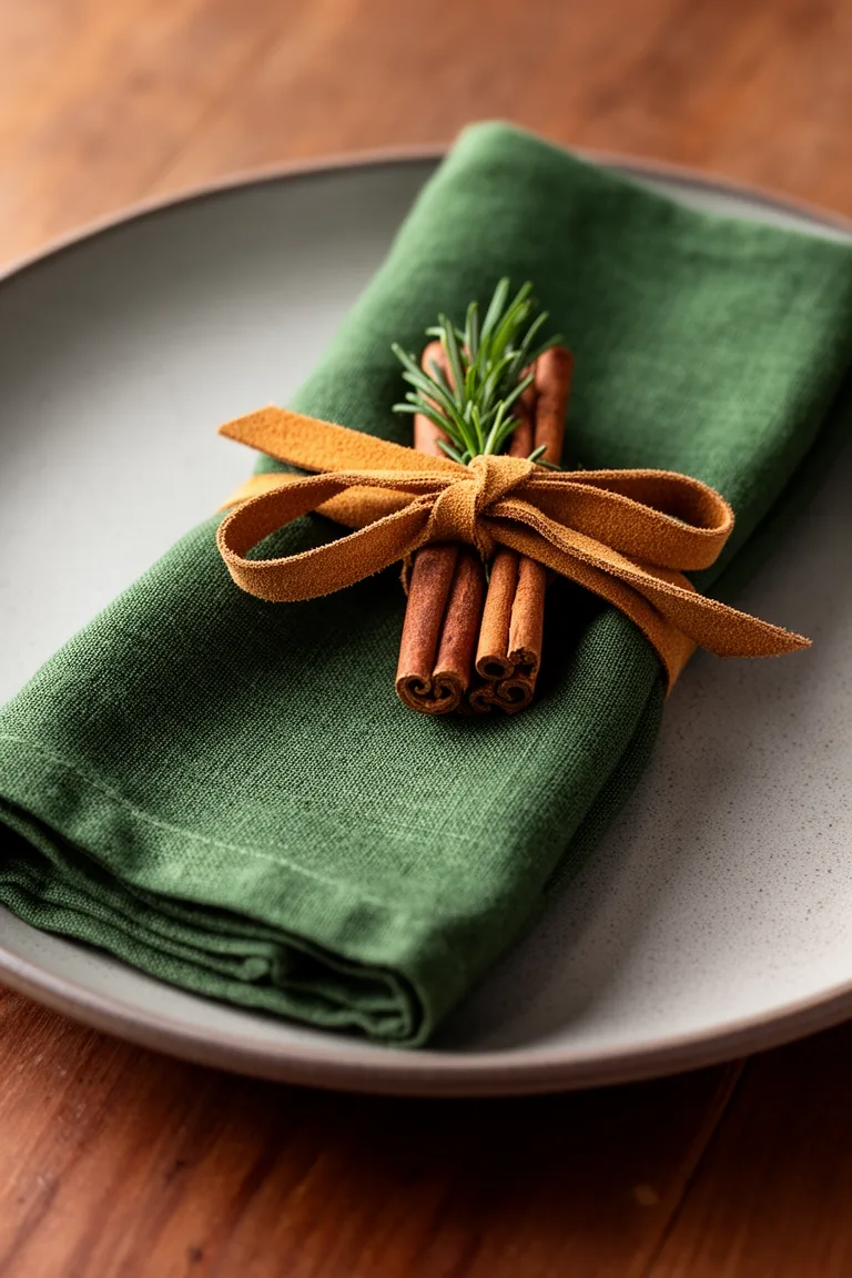 Fall napkin styling variation 3
