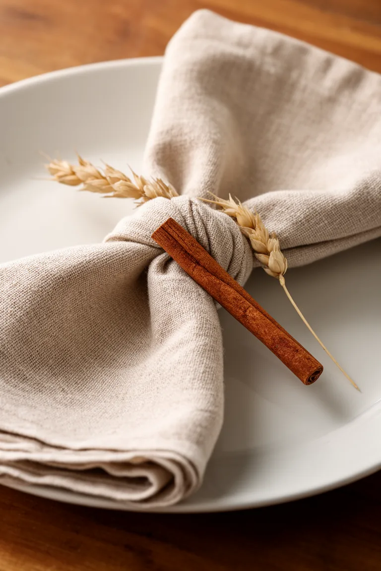Fall napkin styling variation 4