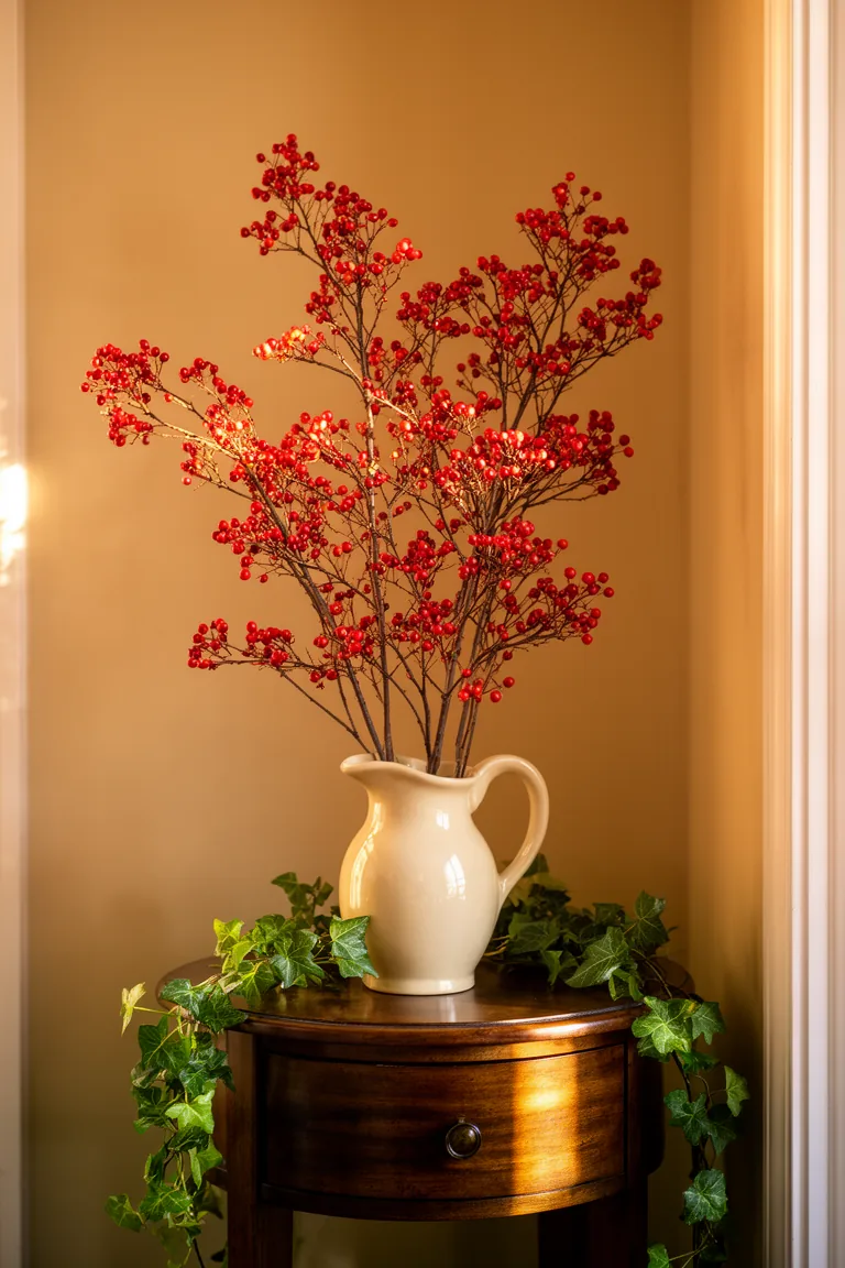 Fall entryway botanical arrangement variation 4