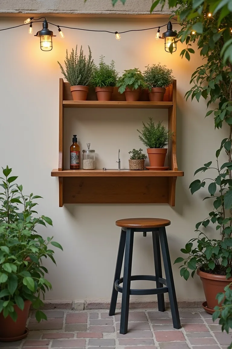 Mount a Fold-Down Bar or Bistro Ledge