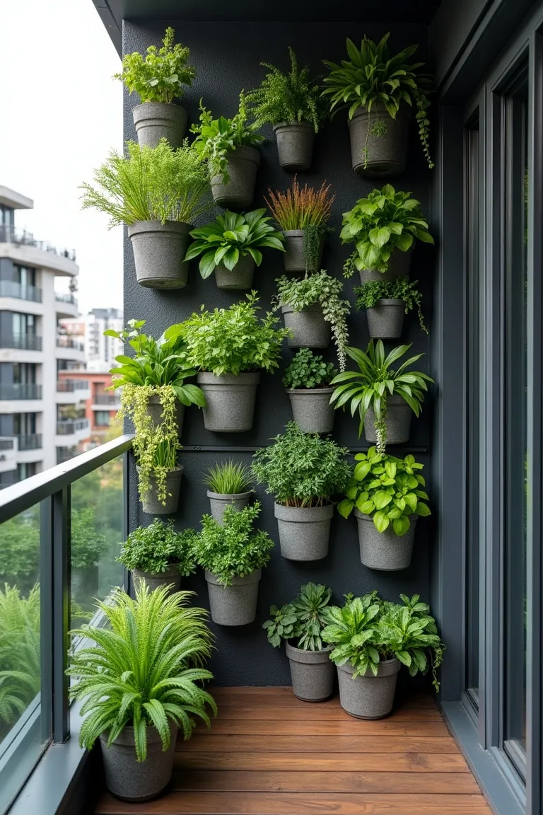 Vertical Living Wall on Small Patio idea 1