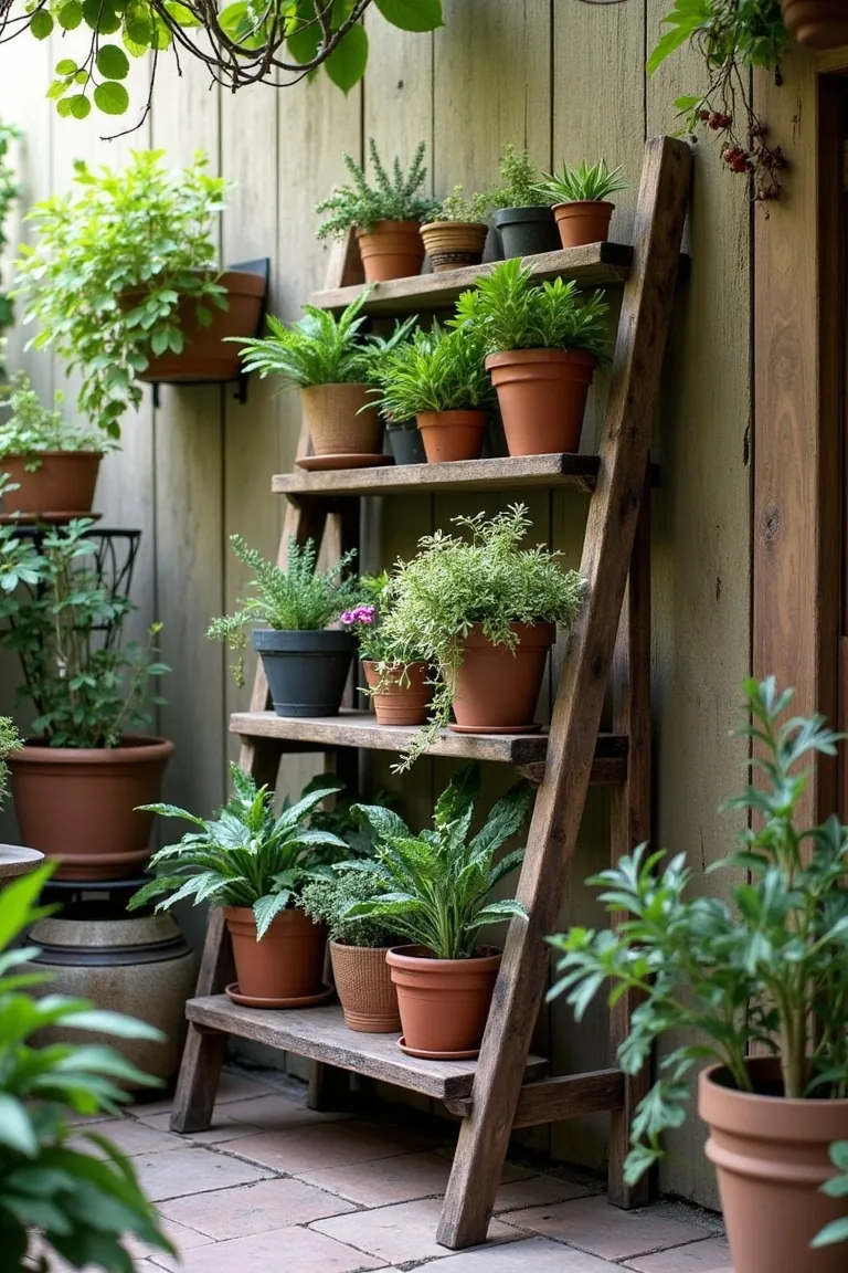 Vertical Living Wall on Small Patio idea 4