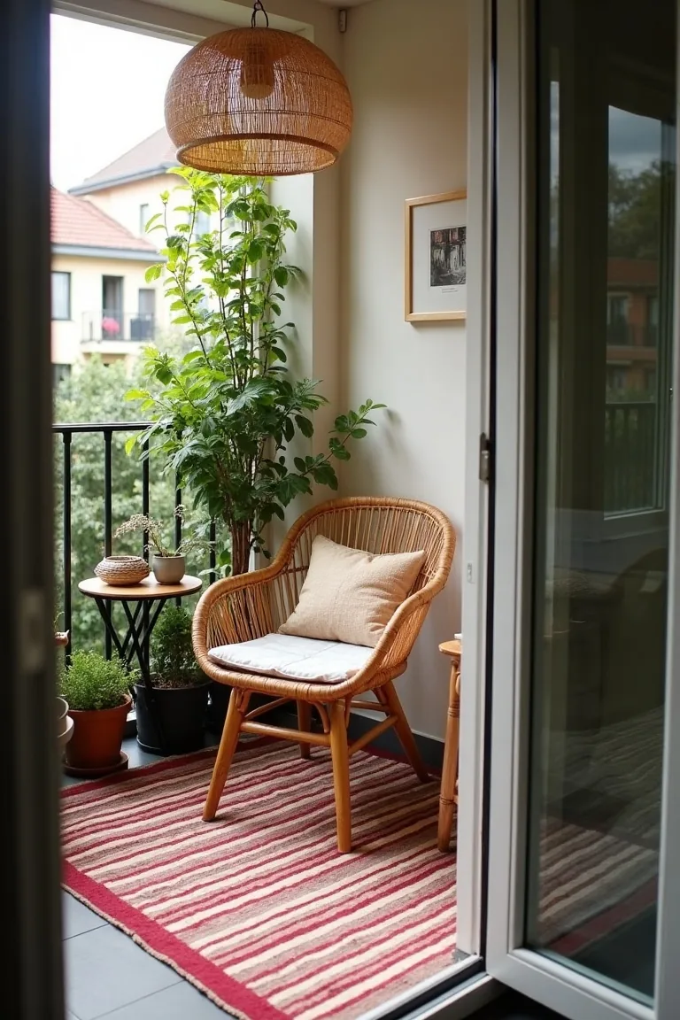 Outdoor Rug on Tiny Patio idea 2