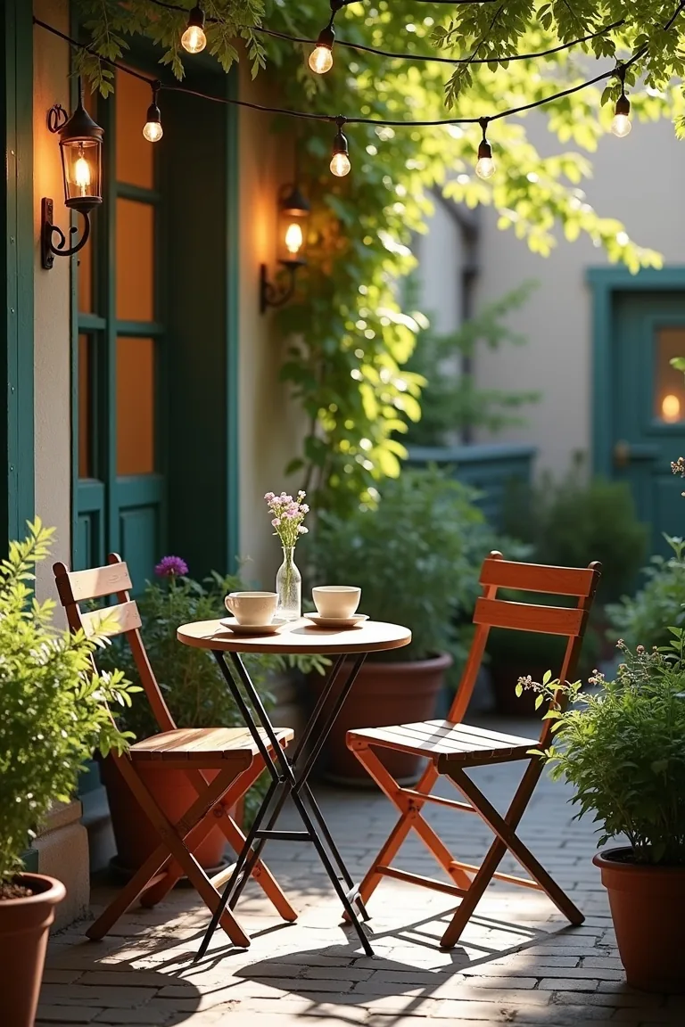 Mini Café Corner on Small Patio idea 1