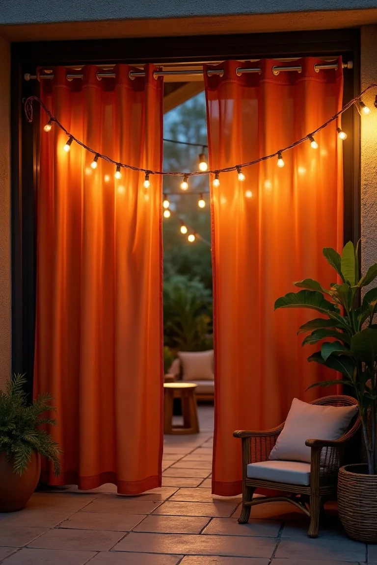 Outdoor Curtains for Small Patio Privacy idea 3