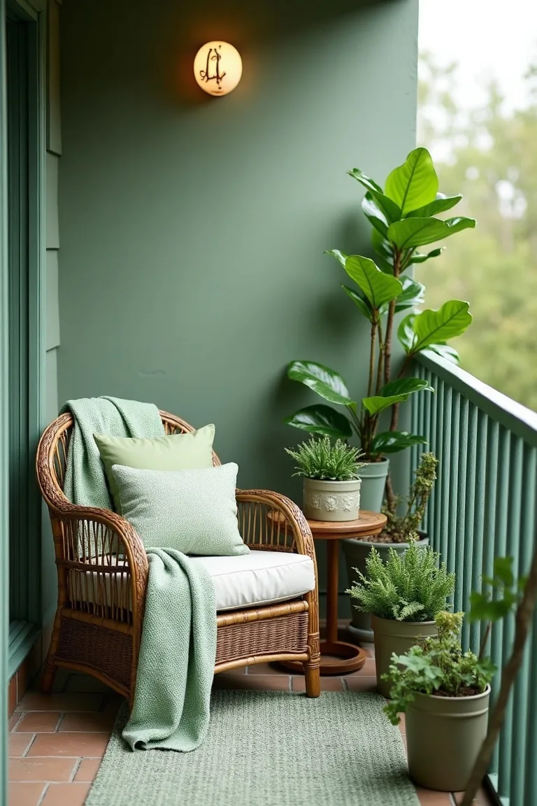 Bold Accent Color on Small Patio idea 2
