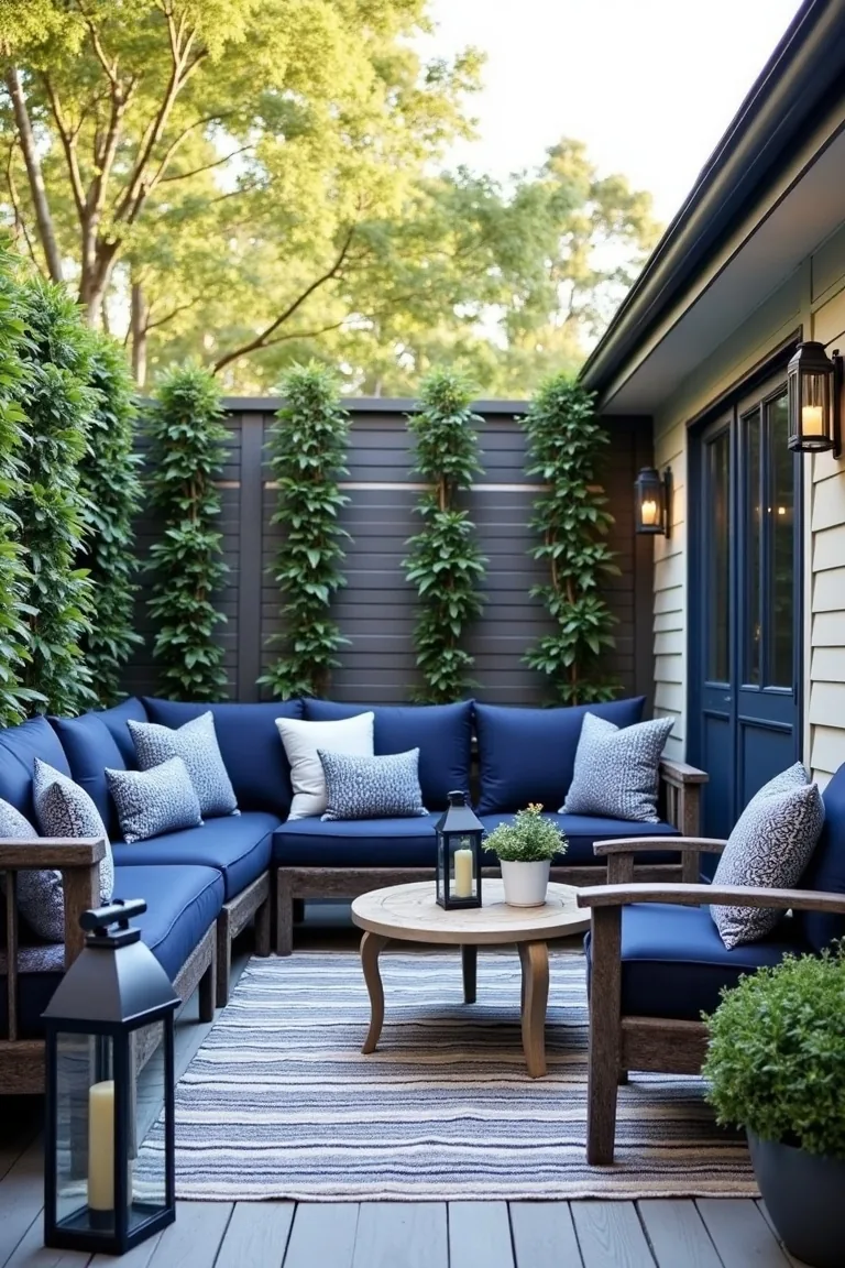 Bold Accent Color on Small Patio idea 4