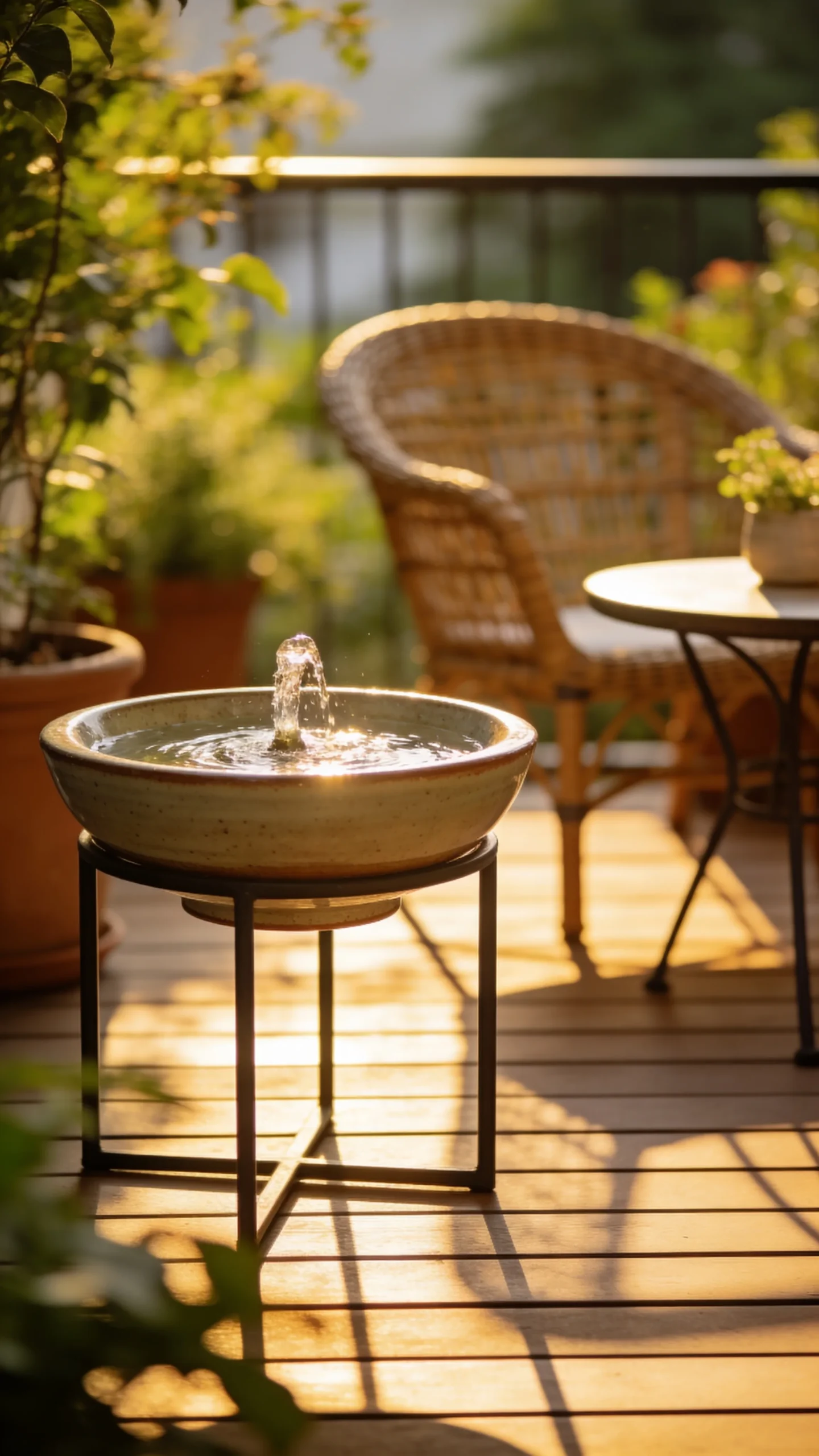 Add a Tiny Water Feature for Chill Vibes