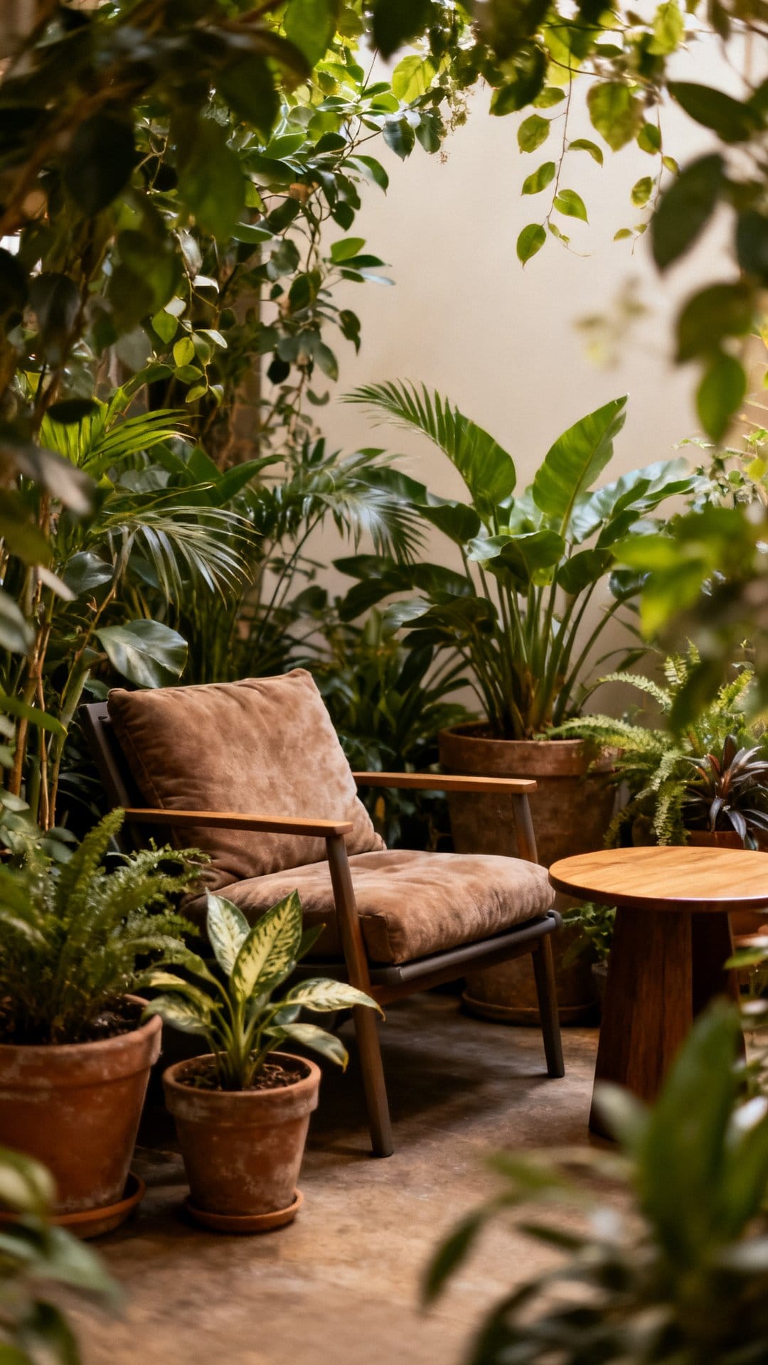 A Cozy Reading Corner With Outdoor Furniture