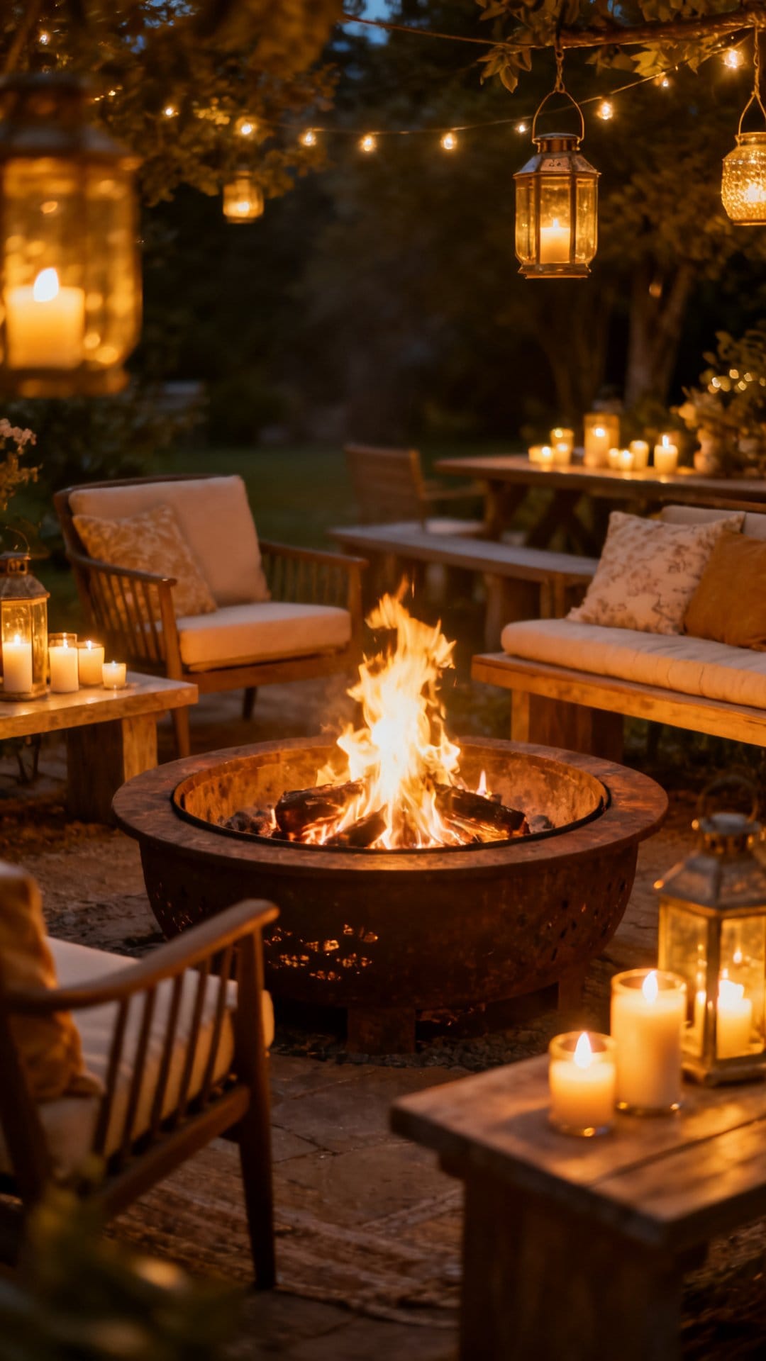 A Fire Pit Area for Summer Evenings
