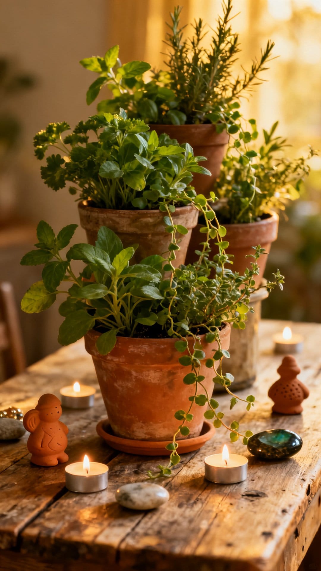 Arrange Potted Herbs as Both Decor and Party Favors