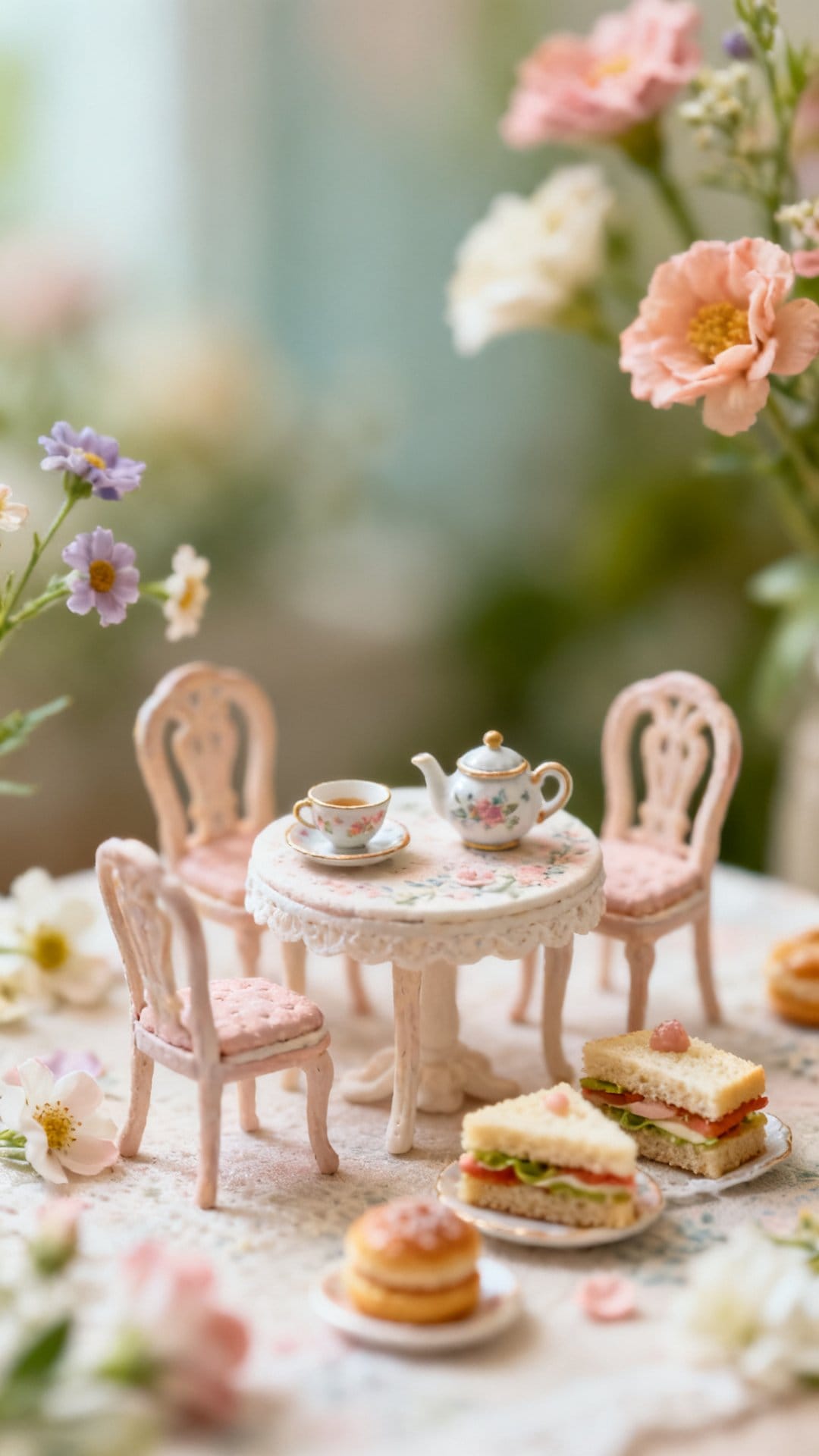 Arrange a Miniature Fairy Tea Party Scene