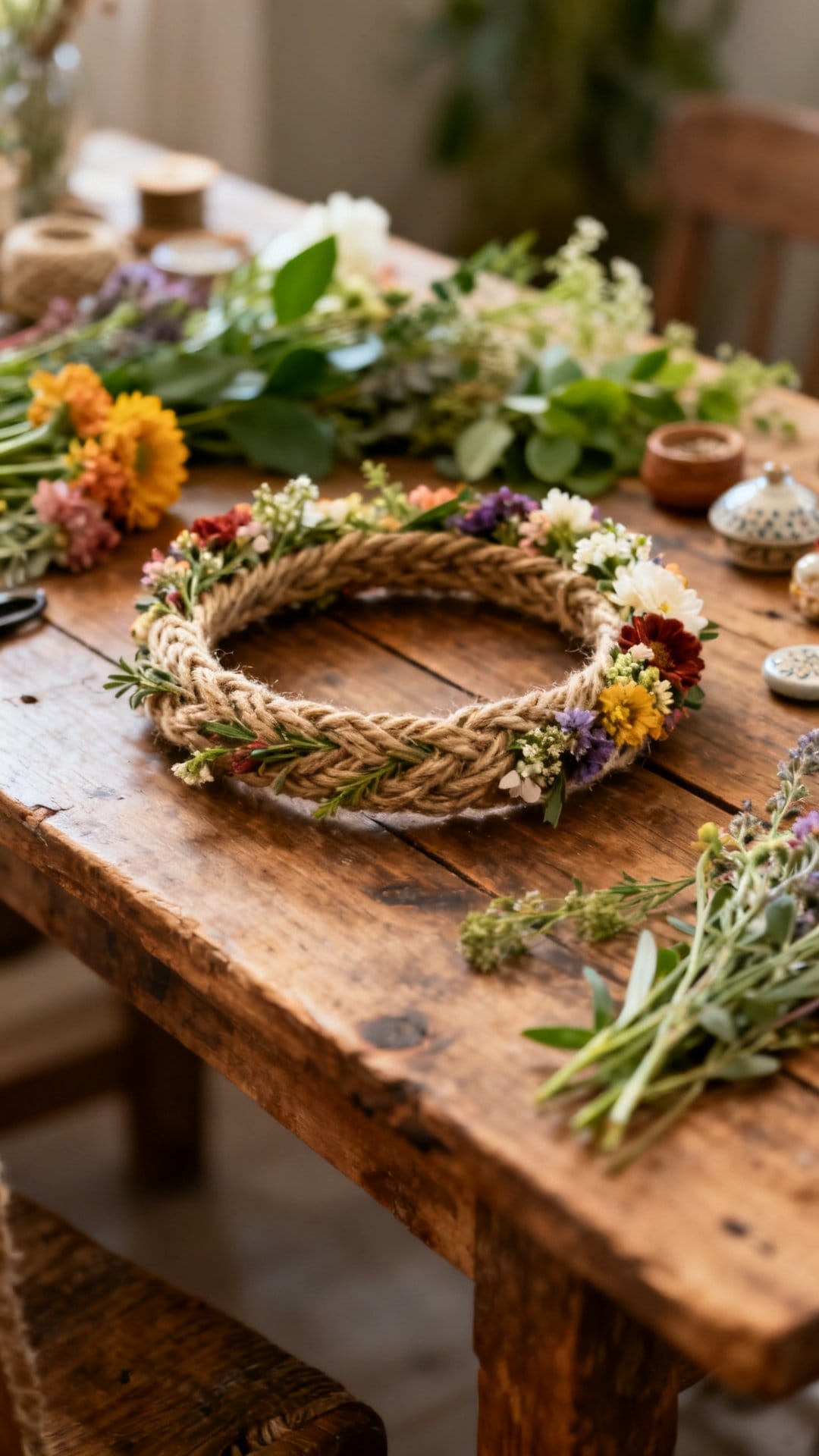Create a Flower Crown Station as a Party Activity