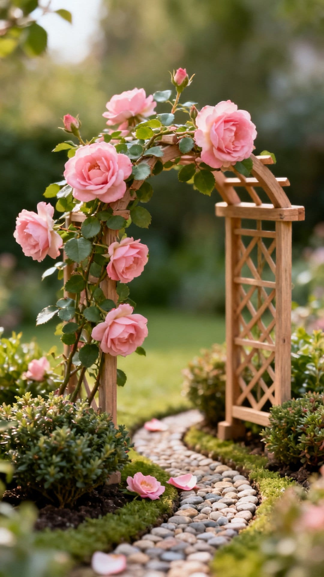 Grow a Climbing Rose Over a Tiny Arbor