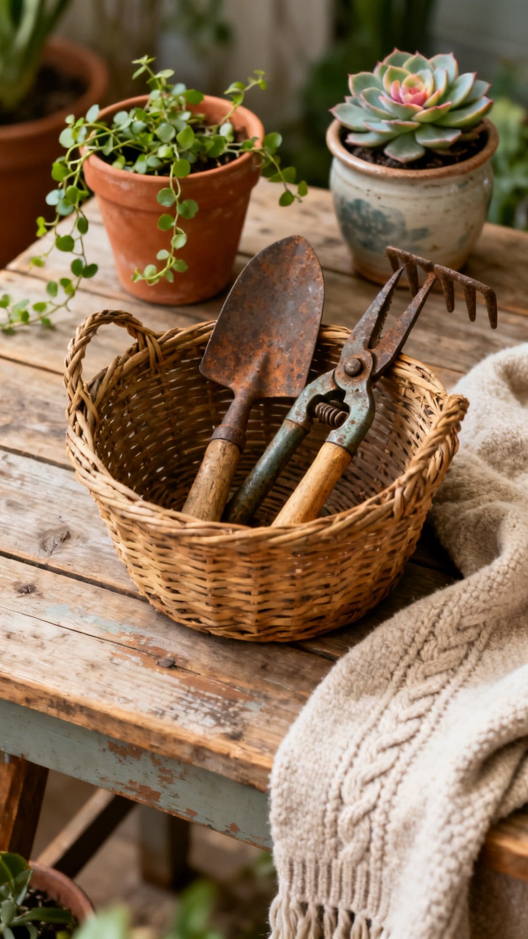 Use Baskets and Woven Textures Throughout
