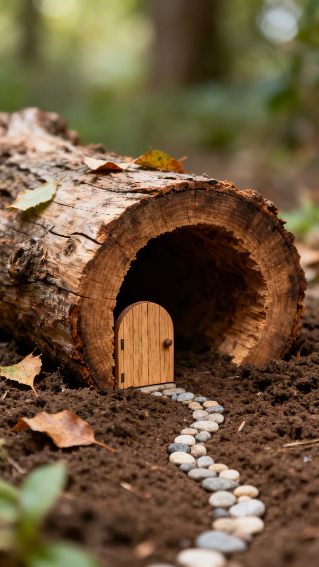 Use a Hollowed Log as a Fairy Home