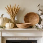 Farmhouse fall mantel decor ideas