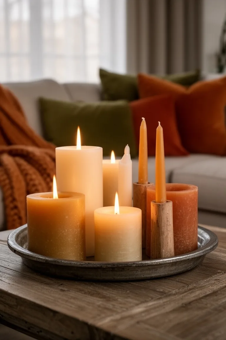 Late summer to fall living room candlelight, idea 3