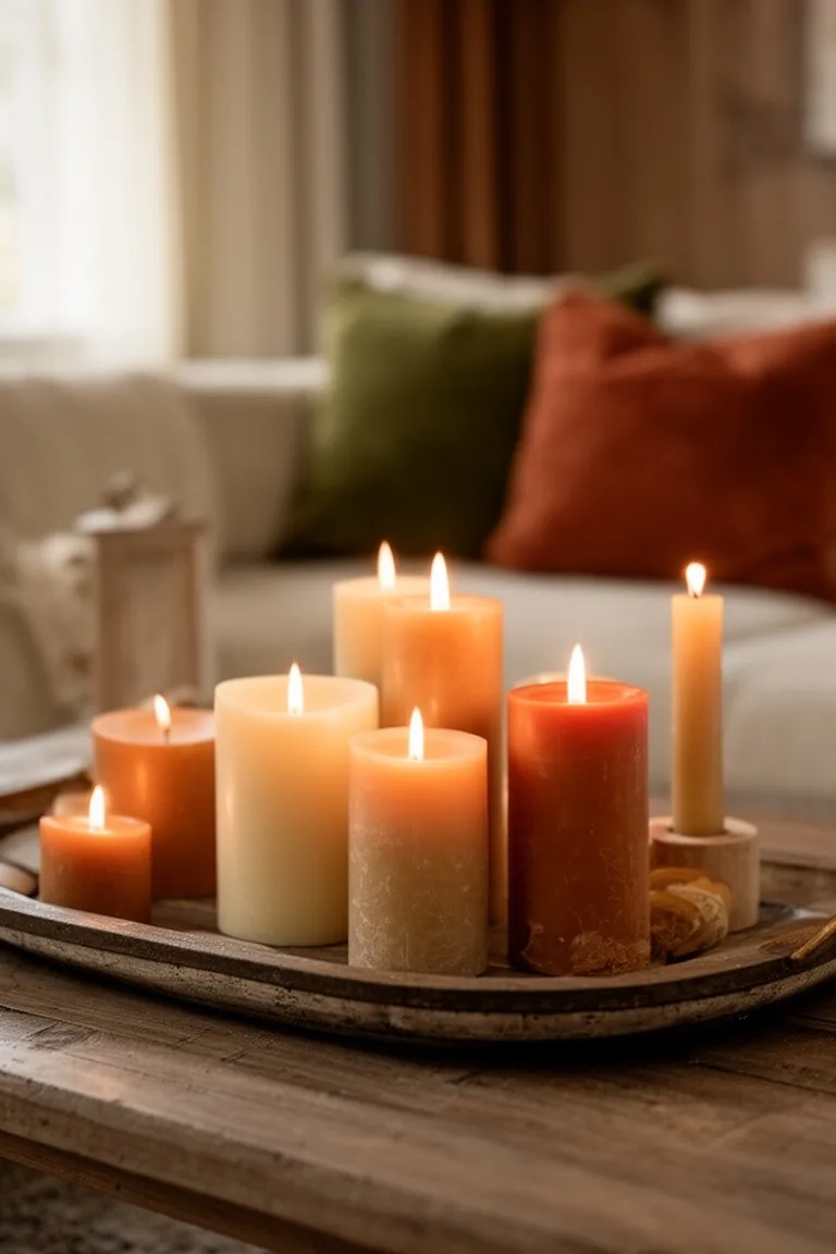 Late summer to fall living room candlelight, idea 4
