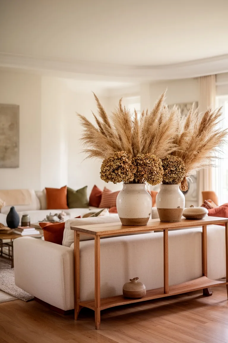 Dried fall arrangements, idea 1