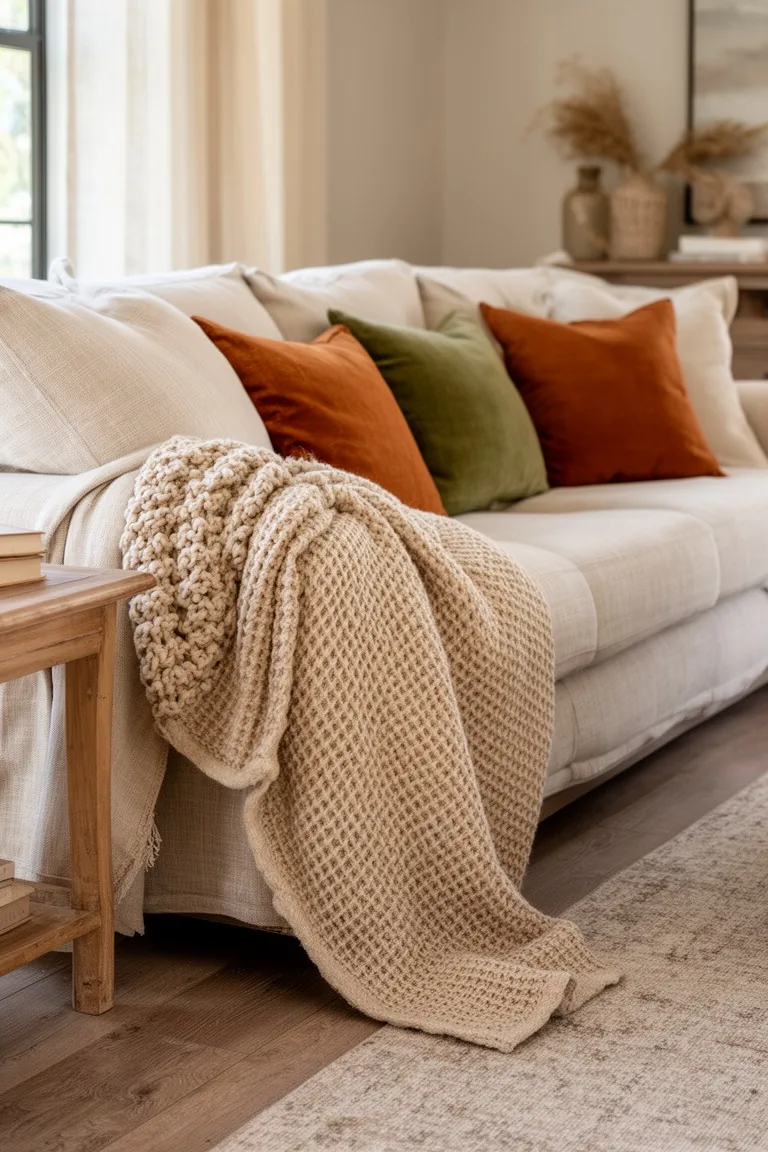 Late summer to fall living room textures, idea 2