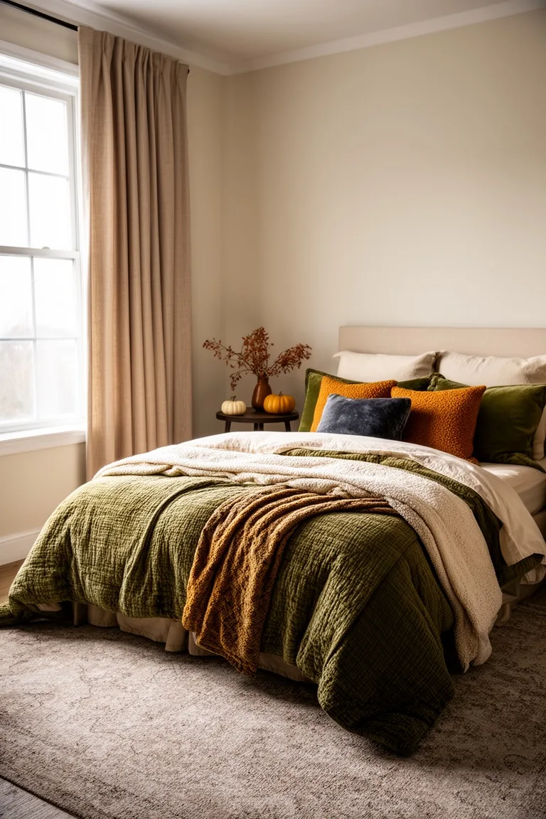 Cozy fall bedroom refresh, idea 1