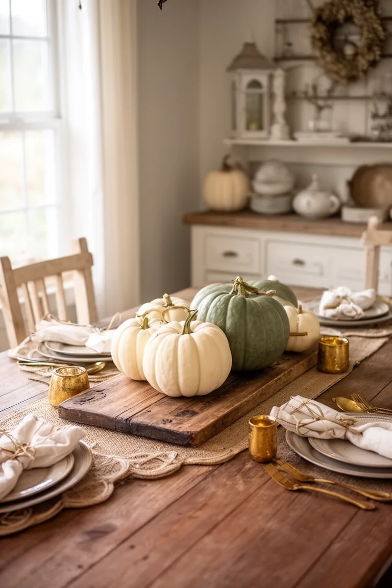 Fall pumpkin parade centerpiece idea 3