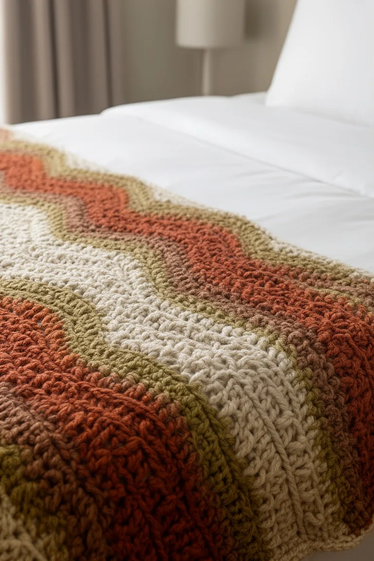 Crochet bed runner, idea 3