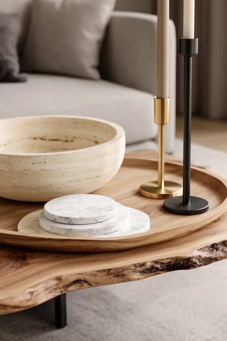 Neutral fall natural materials, idea 3
