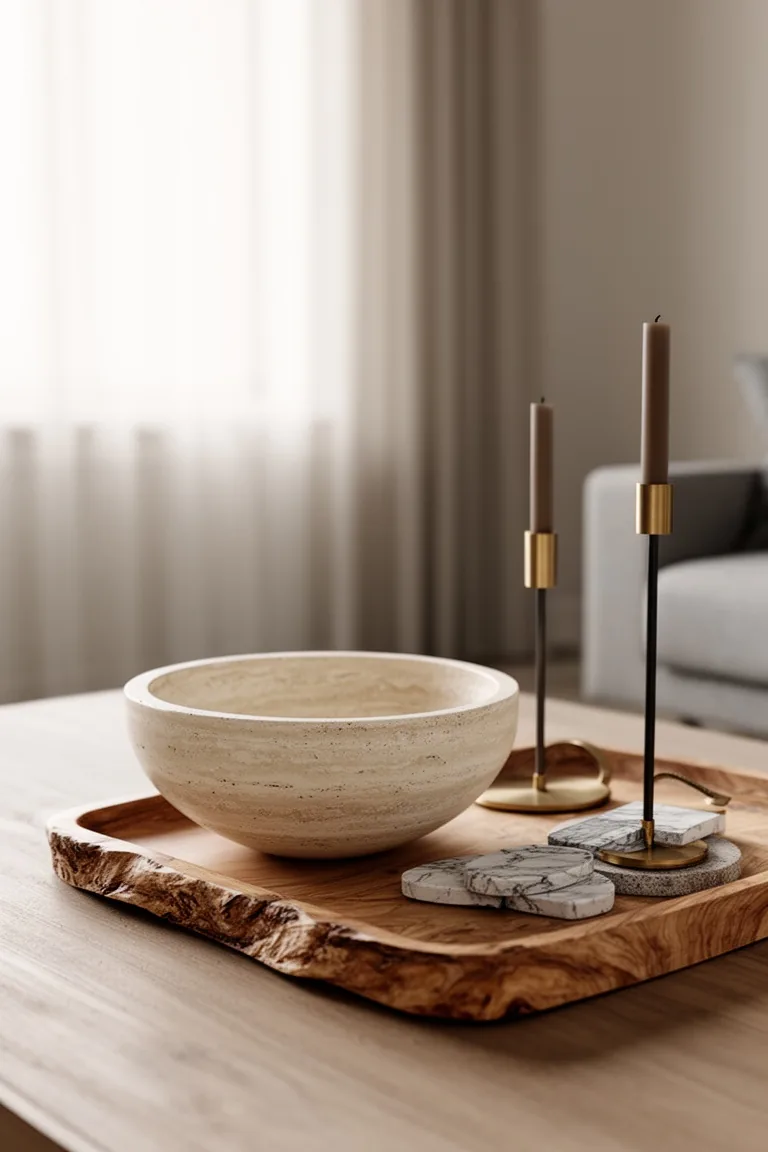 Neutral fall natural materials, idea 4