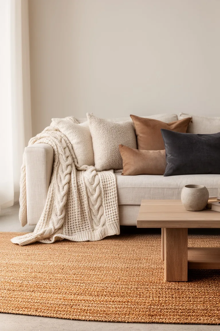 Minimalist neutral fall textures, idea 1