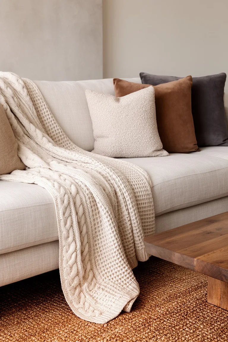 Minimalist neutral fall textures, idea 2