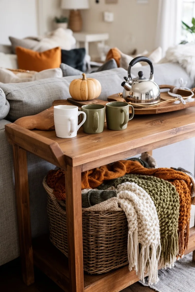 Cozy fall beverage nook, idea 3