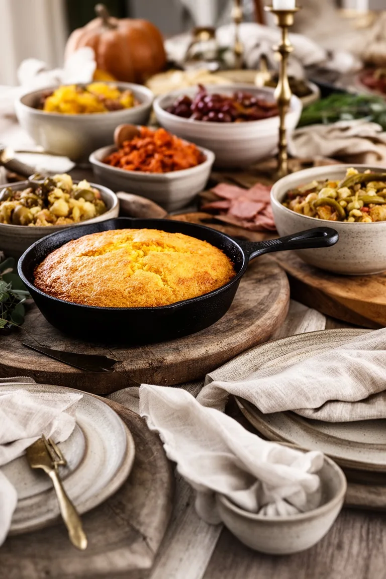 Rustic family-style fall serving, idea 3