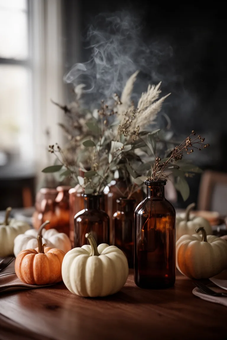 Moody apothecary pumpkin centerpiece, idea 5
