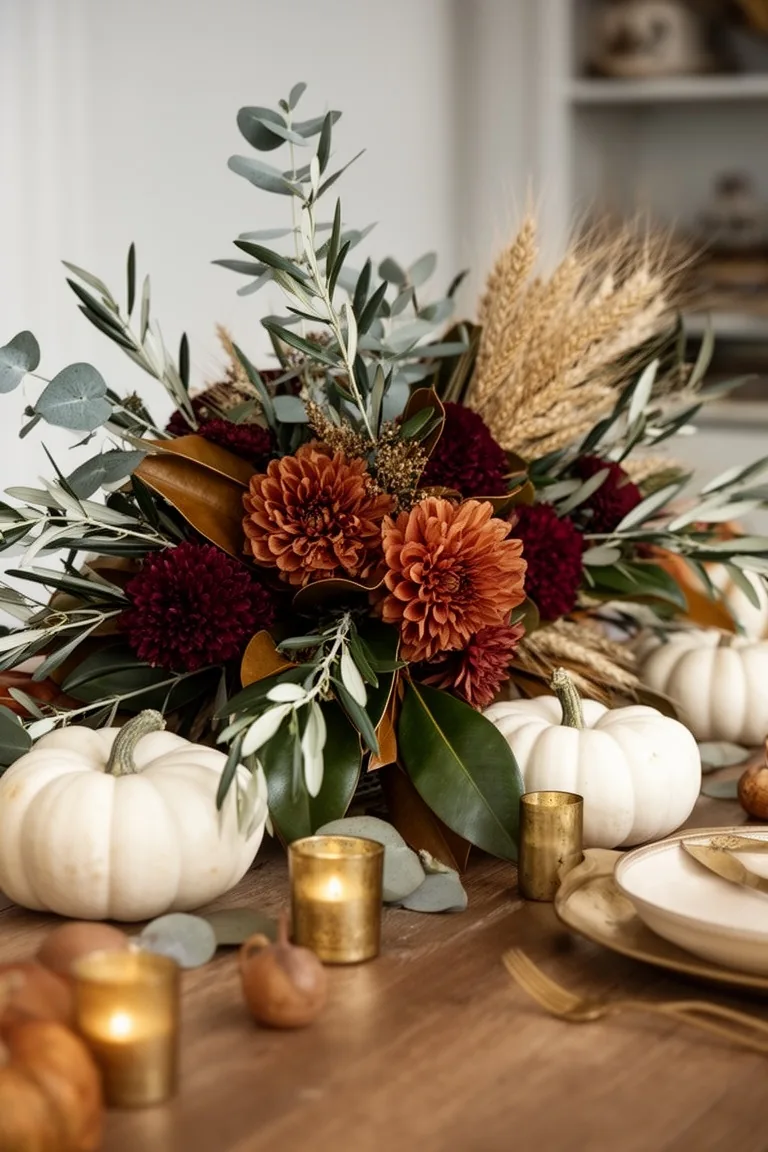 Thanksgiving centerpiece with movement, idea 2