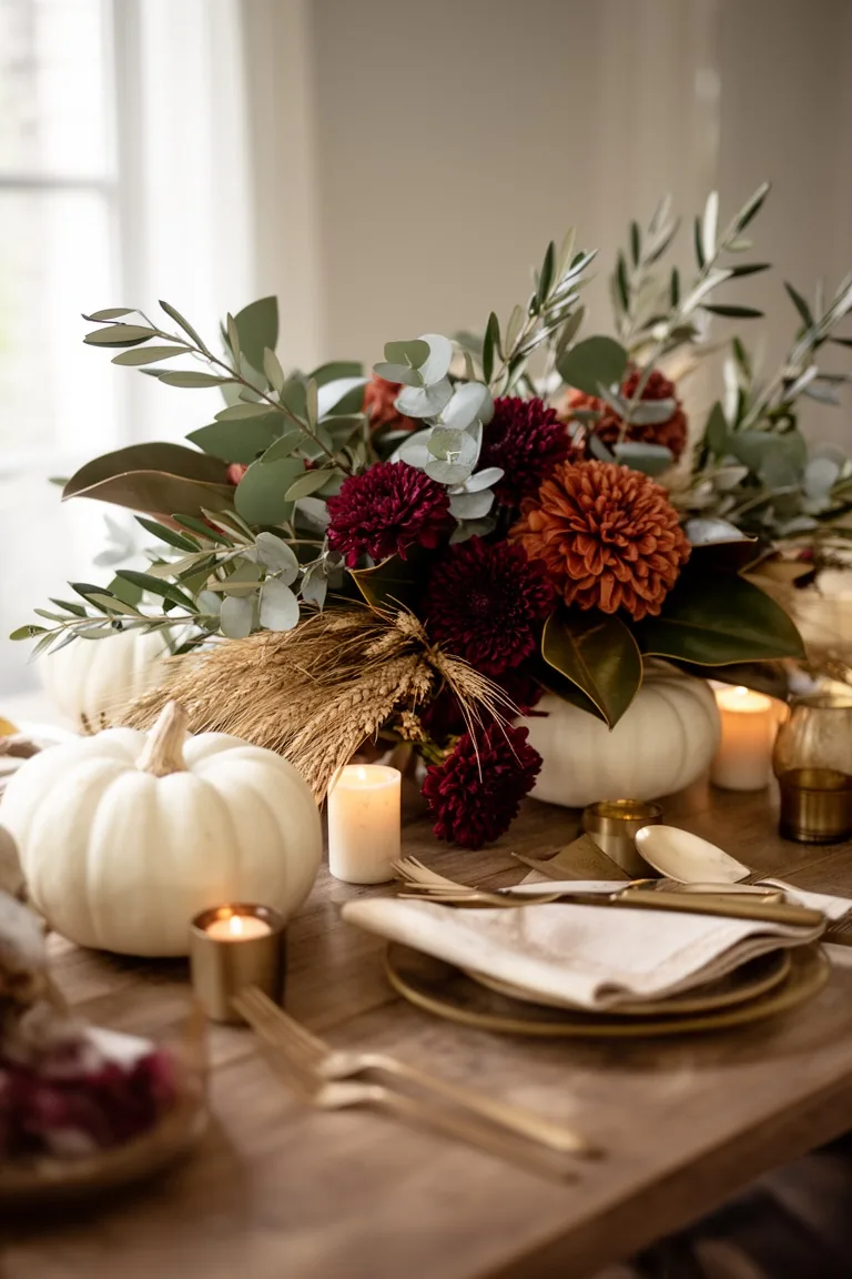 Thanksgiving centerpiece with movement, idea 5