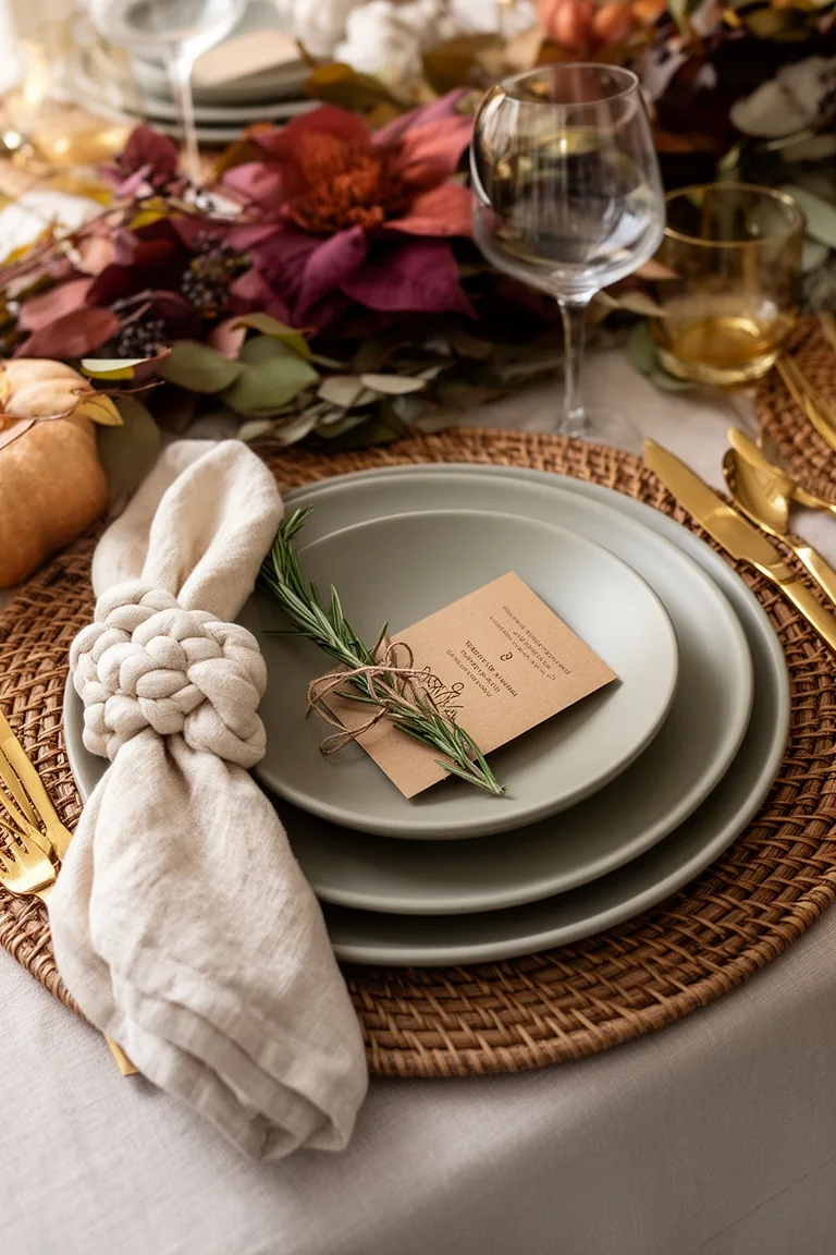 Thanksgiving place setting details, idea 1