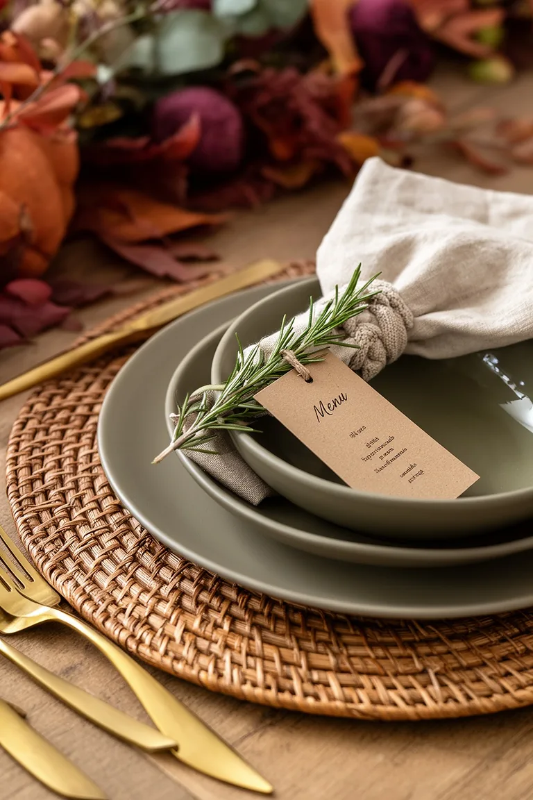 Thanksgiving place setting details, idea 2