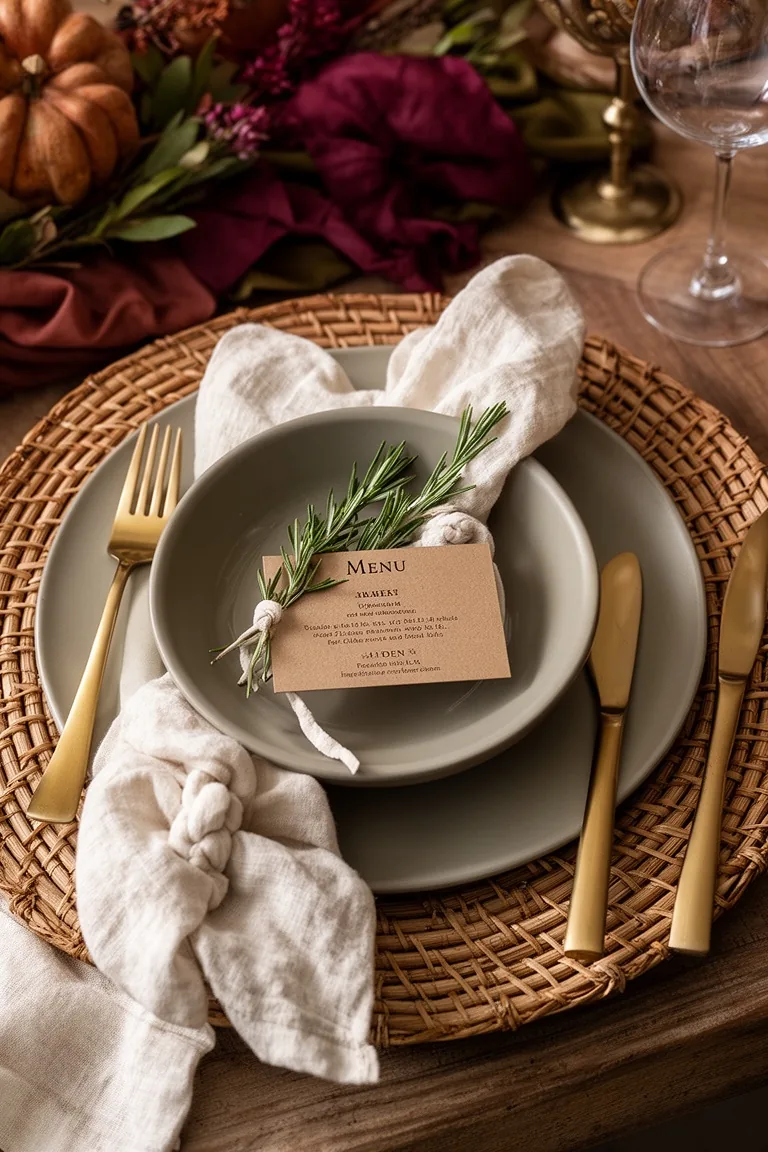 Thanksgiving place setting details, idea 3
