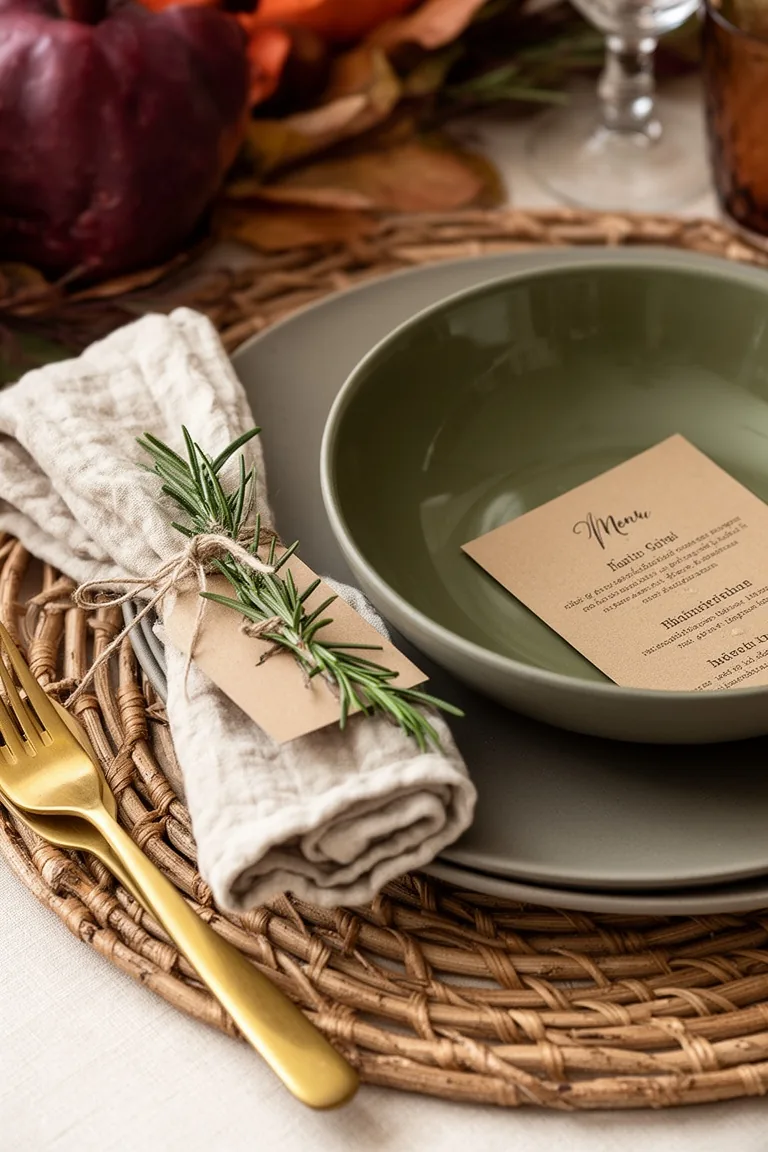 Thanksgiving place setting details, idea 4