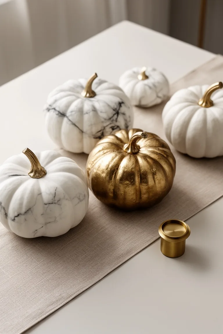 Modern minimalist fall pumpkins, idea 3