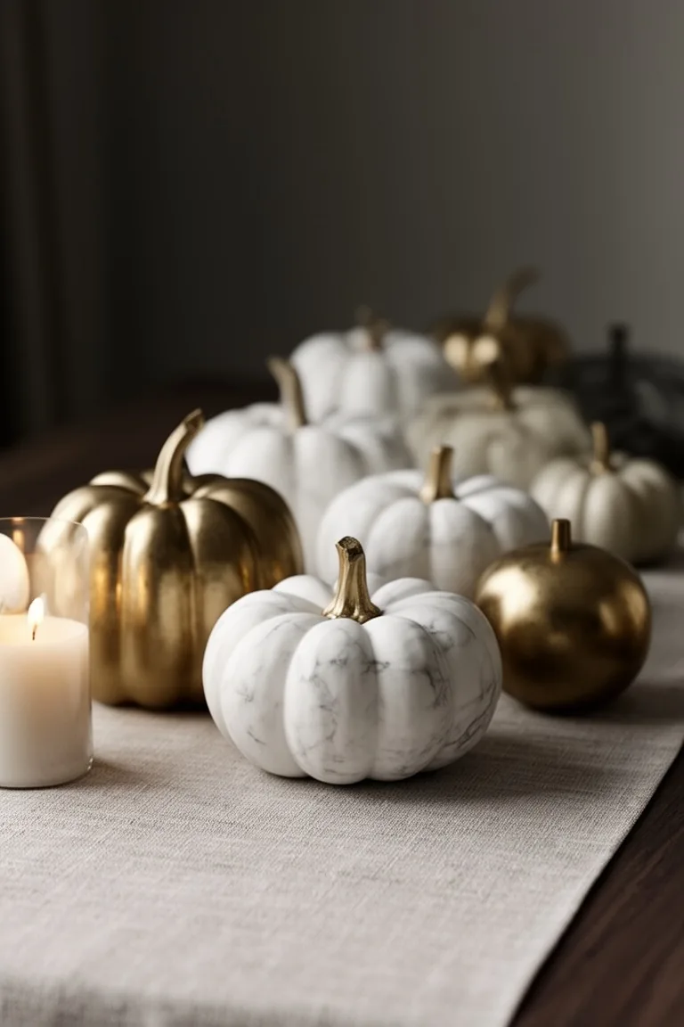 Modern minimalist fall pumpkins, idea 4